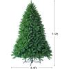 image75ft Unlit Artificial Spruce Christmas Tree Premium Hinged Xmas Tree with Sturdy Metal Stand ampamp Realistic PVC Needles Hinged Design for Indoor Outdoor Home Office Party 75FT7ft 6in