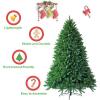image75ft Unlit Artificial Spruce Christmas Tree Premium Hinged Xmas Tree with Sturdy Metal Stand ampamp Realistic PVC Needles Hinged Design for Indoor Outdoor Home Office Party 75FT6ft