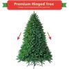 image75ft Unlit Artificial Spruce Christmas Tree Premium Hinged Xmas Tree with Sturdy Metal Stand ampamp Realistic PVC Needles Hinged Design for Indoor Outdoor Home Office Party 75FT7ft 6in