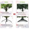 image75ft Unlit Artificial Spruce Christmas Tree Premium Hinged Xmas Tree with Sturdy Metal Stand ampamp Realistic PVC Needles Hinged Design for Indoor Outdoor Home Office Party 75FT5ft