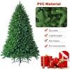 image75ft Unlit Artificial Spruce Christmas Tree Premium Hinged Xmas Tree with Sturdy Metal Stand ampamp Realistic PVC Needles Hinged Design for Indoor Outdoor Home Office Party 75FT7ft 6in