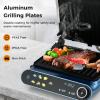image7In1 Sandwich Maker with LED Touch Panel ampamp NoStick Plates Electric Panini Maker with Temperature ampamp Time Control Sandwich Press with 5Level Adjustment for Bread Cheese Vegetables