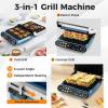 image7In1 Sandwich Maker with LED Touch Panel ampamp NoStick Plates Electric Panini Maker with Temperature ampamp Time Control Sandwich Press with 5Level Adjustment for Bread Cheese Vegetables