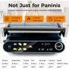 image7In1 Sandwich Maker with LED Touch Panel ampamp NoStick Plates Electric Panini Maker with Temperature ampamp Time Control Sandwich Press with 5Level Adjustment for Bread Cheese Vegetables