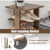 image7Tiers Shoe Rack Tall Vertical Shoe Storage with Removable Shelves ampamp Antitoppling Device Slim Corner Shoe Shelf Organizer for Entryway Closet Small Space Rustic BrownRustic Brown