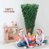 image7ft Upside Down Christmas Tree Green Inverted PVC Xmas Tree with Metal Stand ampamp 1000 Branch Tips Artificial Xmas Tree for Indoor Outdoor