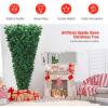image7ft Upside Down Christmas Tree Green Inverted PVC Xmas Tree with Metal Stand ampamp 1000 Branch Tips Artificial Xmas Tree for Indoor Outdoor