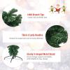 image7ft Upside Down Christmas Tree Green Inverted PVC Xmas Tree with Metal Stand ampamp 1000 Branch Tips Artificial Xmas Tree for Indoor Outdoor