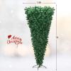 image7ft Upside Down Christmas Tree Green Inverted PVC Xmas Tree with Metal Stand ampamp 1000 Branch Tips Artificial Xmas Tree for Indoor Outdoor