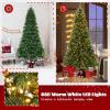 image8ft PreLit Christmas Tree Artificial Hinged Xmas Tree with 880 LED Lights Foldable Metal Stand ampamp 2 Pairs of Gloves Festival Decoration Tree for Home Living Room Office 8ft7ft 11in
