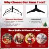 image8ft PreLit Christmas Tree Artificial Hinged Xmas Tree with 880 LED Lights Foldable Metal Stand ampamp 2 Pairs of Gloves Festival Decoration Tree for Home Living Room Office 8ft6ft