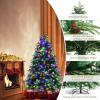 image9FT PreLit Artificial Christmas Tree Hinged Realistic Snowy Xmas Pine Tree with 780 Color Changing LED Lights 11 Flash Modes ampamp Pine Cones Folding Metal Base for Home Office 9ft6ft