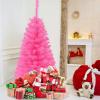 imageArtificial Christmas Tree 3FT 116 Hinged Lush Branch Tips with PVC Material Stable Structure Lightweight ampamp Easy Assembly Xmas Tree for Party Festival ampamp Holiday DecorationPinkPink