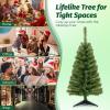 imageArtificial Christmas Tree 3FT 116 Hinged Lush Branch Tips with PVC Material Stable Structure Lightweight ampamp Easy Assembly Xmas Tree for Party Festival ampamp Holiday DecorationPinkGreen
