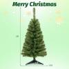 imageArtificial Christmas Tree 3FT 116 Hinged Lush Branch Tips with PVC Material Stable Structure Lightweight ampamp Easy Assembly Xmas Tree for Party Festival ampamp Holiday DecorationPinkGreen