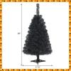 imageArtificial Christmas Tree 3FT 116 Hinged Lush Branch Tips with PVC Material Stable Structure Lightweight ampamp Easy Assembly Xmas Tree for Party Festival ampamp Holiday DecorationPinkBlack
