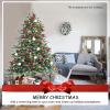 imageArtificial Snow Flocked Christmas Tree PVC ampamp PE Snow Covered Christmas Tree with Foldable Metal Stand Branch Tips Snowy Slim Xmas Pine Tree for Festive Holiday Decor