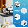 imageCommercial Snow Cone Machine 660 LBSH 300W ETL Approved Electric Ice Crusher with Safety OnOff Switch ampamp Dual Blades Stainless Steel Shaved Ice Machine for Home Bar Restaurant WhiteBlack