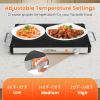 imageElectric Warming Tray 21 x 16 Food Warmer with Adjustable Temperature Control Overheat Protection Full Surface Heating Tempered Glass Food Warming Mat for Parties Buffet 1 21quot x 16quot16 x 12