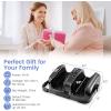 imageFoot Massager with Heat Shiatsu Foot Massager w 3 Modes ampamp Speed Washable Cover Timer 360 Adjustable Stand Wireless Control Heated Foot Massager Christmas Gifts for Women Men BlackGray