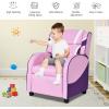 imageKids Recliner Kids Gaming Recliner Chair wAdjustable Backrest ampamp Footrest 2 Side Pockets Leather Armchair for Nursery Bedroom Comfy Toddler Chair Sofa for Boys ampamp Girls BluePink
