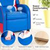 imageKids Recliner Kids Gaming Recliner Chair wAdjustable Backrest ampamp Footrest 2 Side Pockets Leather Armchair for Nursery Bedroom Comfy Toddler Chair Sofa for Boys ampamp Girls BlueBlue