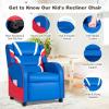 imageKids Recliner Kids Gaming Recliner Chair wAdjustable Backrest ampamp Footrest 2 Side Pockets Leather Armchair for Nursery Bedroom Comfy Toddler Chair Sofa for Boys ampamp Girls BlueBlue