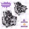 imageKids Recliner Toddler Lounge Chair wCup Holder Wide Armrest Kids Sofa wAdjustable Footrest Comfy Toddler Recliner Chair for for Boys ampamp Girls 3  Fabric Red Polka DotsZebra Color