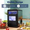 imageNugget Ice Maker Chewable Ice Maker with PullOut Water Tank ampamp Touch Control Panel Ice Machine Countertop for Office Home 44 lbs24H