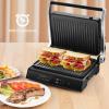 imagePanini Grill Press Sandwich Maker 3 In 1 Sandwich Maker with Removable Plates ampamp Led Display 1200w Panini Press Machine for Toaster Bread BBQ Vegetable