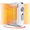 imagePortable Oil Filled Radiator Heater 700W Radiant Heater with Adjustable Thermostat Overheat ampamp Tipover Protection Small Oil Heaters for Indoor Use Home Bedroom Living Room Office