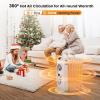 imagePortable Oil Filled Radiator Heater 700W Radiant Heater with Adjustable Thermostat Overheat ampamp Tipover Protection Small Oil Heaters for Indoor Use Home Bedroom Living Room Office