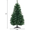 imagePreLit Artificial Christmas Tree 4FT Green PVC Chilean Pine Christmas Tree with 100 WarmWhite LED 8inch Plastic Triangular Stand for Indoor ampamp Outdoor Home Holiday Decoration