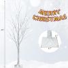 imagePreLit Birch Tree 4FT Lighted Artificial Dead Branches Xmas Tree w 48 Warm White LED Lights Plastic Base Indoor Outdoor Christmas Decoration for Home Office ampamp Party 4FT4ft