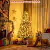 imagePreLit Christmas Tree 6 FT Green Artificial Xmas Tree with Remote Control 350 4 Color LED Lights 9 Lighting Modes Folding Metal Stand for Holiday Decoration ampamp Home Party 6FT7ft
