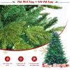 imagePrelit Artificial Christmas Tree 7FT 1740 Mixed Branch Tips with 540 LED Lights Color Control Changing Hinged Decoration Tree for Holiday Festival ampamp Party 7FT6ft