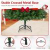 imagePrelit Artificial Christmas Tree Green PVC Xmas Decoration with Warm White LED Lights 510 Branch Tips EasytoAssemble Hinged Tree for Indoor Home Office Holiday Decoration 5ft6ft