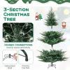 imagePrelit Artificial Christmas Tree Hinged Xmas Tree with Warm White LED Lights ampamp 8 Lighting Modes Holiday Decoration Tree for Home Office Porch BalconyGreen 6ft7ft