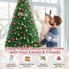 imageRealistic Verdant Christmas Tree Artificial Xmas Tree with 650 Dense Tips and Sturdy Metal Stand Winter Holiday Decoration for Indoor HomeOffice 6 ft8ft