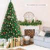 imageRealistic Verdant Christmas Tree Artificial Xmas Tree with 650 Dense Tips and Sturdy Metal Stand Winter Holiday Decoration for Indoor HomeOffice 6 ft8ft