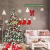 imageSnow Sprayed Christmas Tree 75FT Prelit Xmas Tree with 550 LED Lights Hinged Branches ampamp Removable Metal Stand Holiday Festival Artificial Tree for Indoor Decoration 75FT7ft 6in