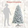 imageSnowFlocked Christmas Tree 75FT Artificial Pine with Easy Assembly and SpaceSaving Design Holiday Tree for BedroomOfficePartyWhite 75FT6ft