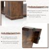 imageWooden Coffee Table with Storage Shelf 41L Rectangle Tea Table with Thicker Legs 2Tier Center Table for Living Room Reception Room Home Office Bedroom Balcony Rustic BrownRustic Brown