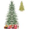 image65FT Artificial Cypress Christmas Tree Prelit Xmas Tree w 430 Warm White LED Lights ampamp 470 PE Branch Tips Holiday Decoration wAuto Timer ampamp Foldable Metal Stand for Home Office 65FT7ft 6in