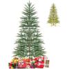 image65FT Artificial Cypress Christmas Tree Prelit Xmas Tree w 430 Warm White LED Lights ampamp 470 PE Branch Tips Holiday Decoration wAuto Timer ampamp Foldable Metal Stand for Home Office 65FT6ft 5in