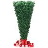 image7ft Upside Down Christmas Tree Green Inverted PVC Xmas Tree with Metal Stand ampamp 1000 Branch Tips Artificial Xmas Tree for Indoor Outdoor