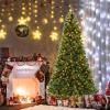 image8ft PreLit Christmas Tree Artificial Hinged Xmas Tree with 880 LED Lights Foldable Metal Stand ampamp 2 Pairs of Gloves Festival Decoration Tree for Home Living Room Office 8ft7ft 11in
