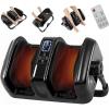 imageFoot Massager with Heat Shiatsu Foot Massager w 3 Modes ampamp Speed Washable Cover Timer 360 Adjustable Stand Wireless Control Heated Foot Massager Christmas Gifts for Women Men BlackBlack