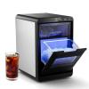 imageNugget Ice Maker Chewable Ice Maker with PullOut Water Tank ampamp Touch Control Panel Ice Machine Countertop for Office Home 44 lbs24H