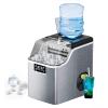 imagePortable Ice Makers Countertop 40LBS24H 24 Pcs15 Mins 2 Ways to Add Water Ice Scoop ampamp Basket Compact SelfCleaning Ice Machine for Home Office Bar Party